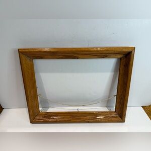 Vintage Solid Oak Wood Picture Frame no Backing | Gallery Frame